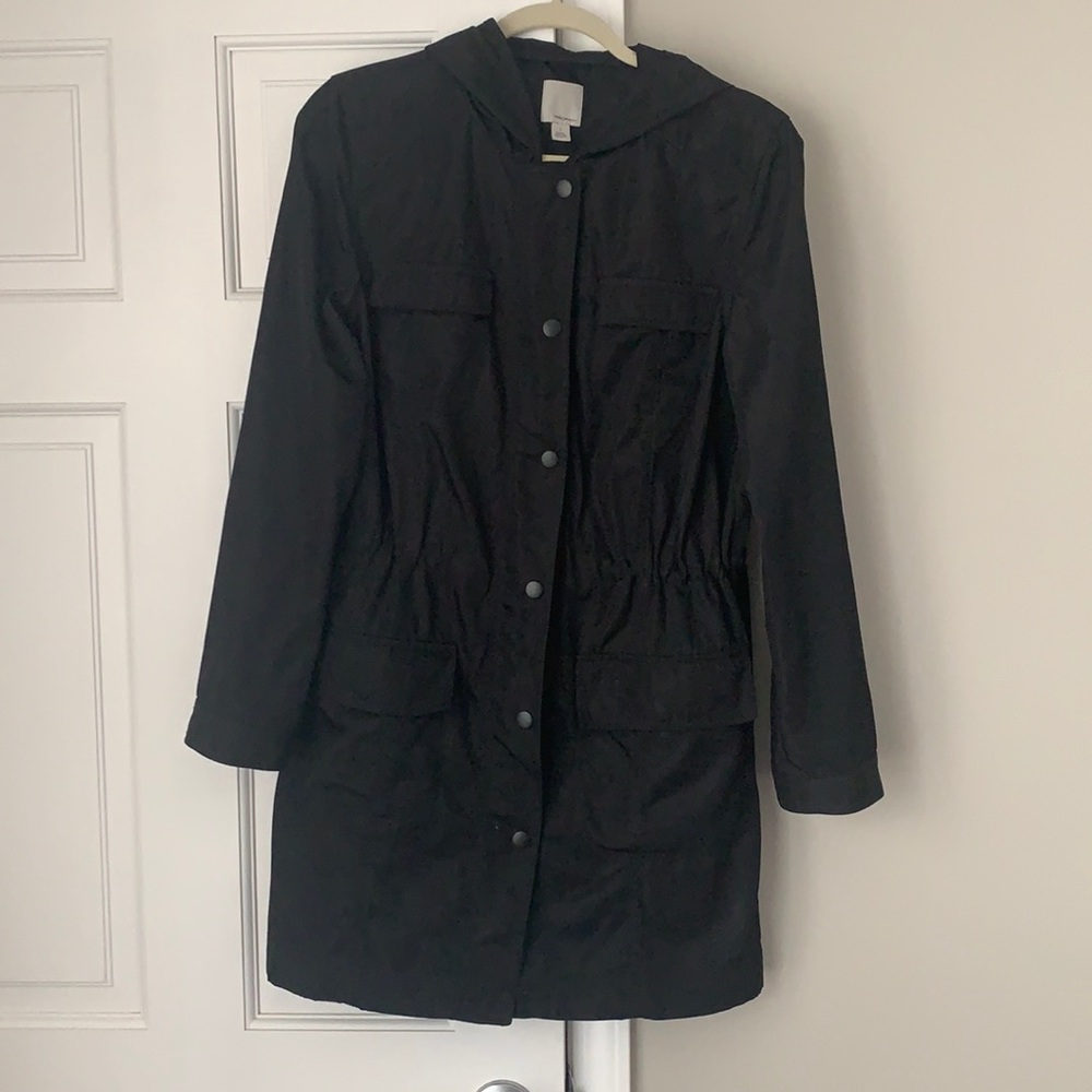 Rain coat - Halogen, Size S, Black